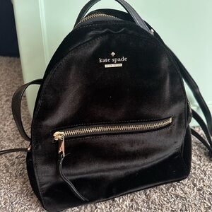 Kate Spade Black Mini Backpack Sleek Design